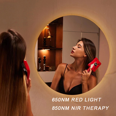 Fitdash Terapia con luce rossa ricaricabile EMS Massaggio della testa del cuoio capelluto spazzola pettine per la cura dei capelli
