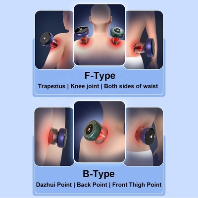 Dia.83x38mm Massaggio in plastica grigio scuro Strumenti per la cupping per una terapia efficace di cupping