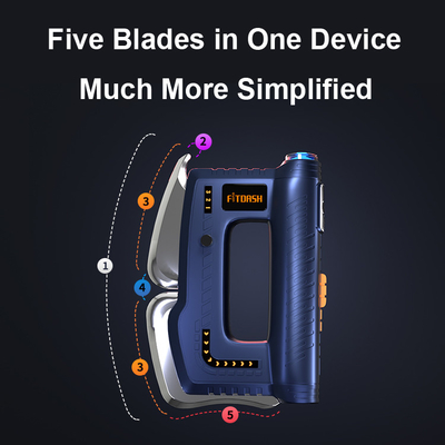 Coltello elettrico di fascia di tipo C per massaggi di raschiatura su misura Materiale in lega di zinco ABS