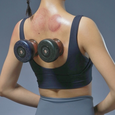 Dispositivo Fitdash di terapia con luce rossa per il trattamento wireless e moxa cupping sul corpo
