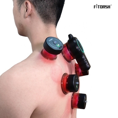 Tipo-C Power Mode Fitdash Professional Red Light Cupping Set con materiale ABS PC