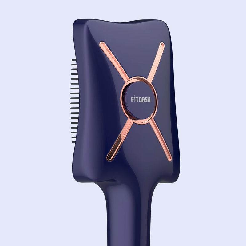 Fitdash Electric Vibrating 650nm Luce rossa 850nm NIR Terapia EMS Massaggio capelluto Spazzola per capelli Applicatore di olio