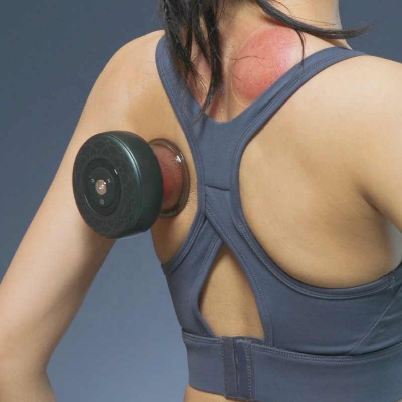 Dispositivo Fitdash di terapia con luce rossa per il trattamento wireless e moxa cupping sul corpo