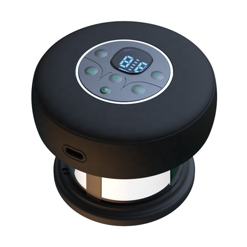 Fitdash Portable Smart Vacuum Cupping Therapy Massager Dispositivo Con EMS Vibrating Light Vibrating Suction