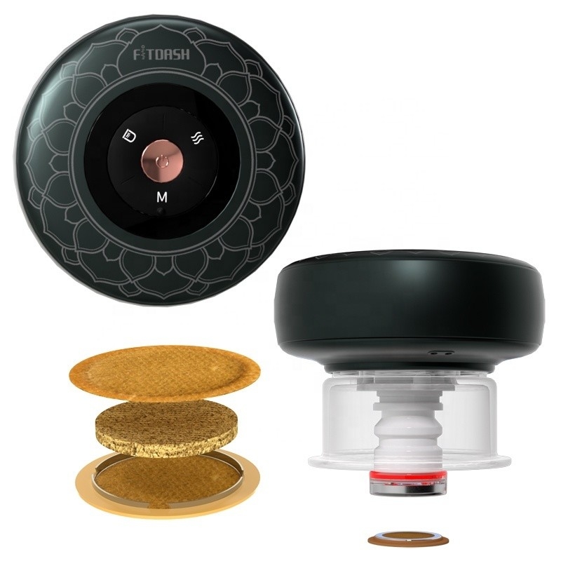Tipo C 5V-2A Porta di ricarica Fitdash Smart Cupping Massager con trattamento di moxibustione
