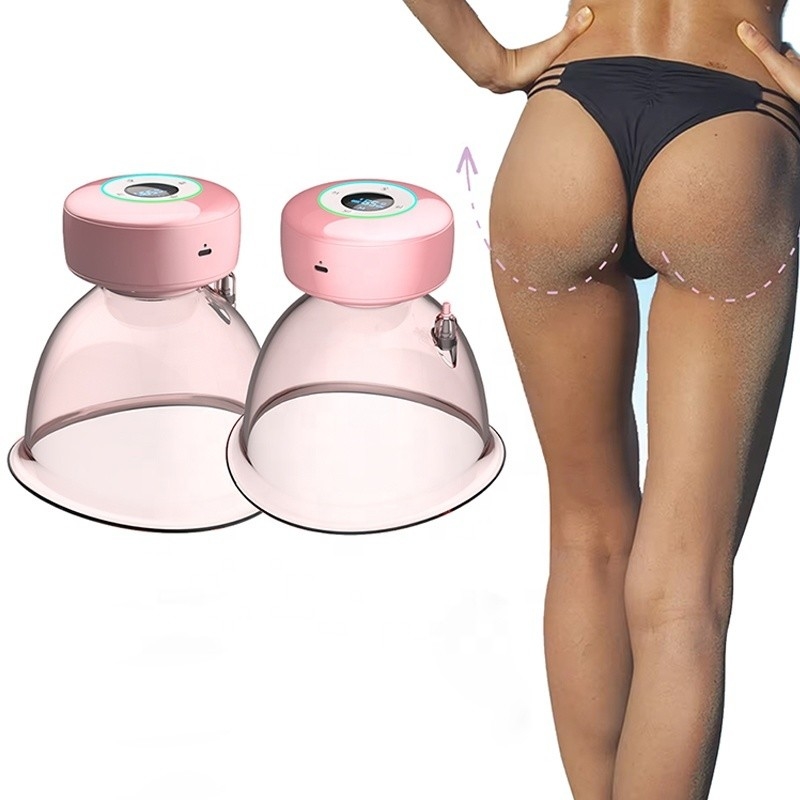Tazze professionali Fitdash XL per la terapia di ingrandimento del seno e dell' anca con pompa di aspirazione